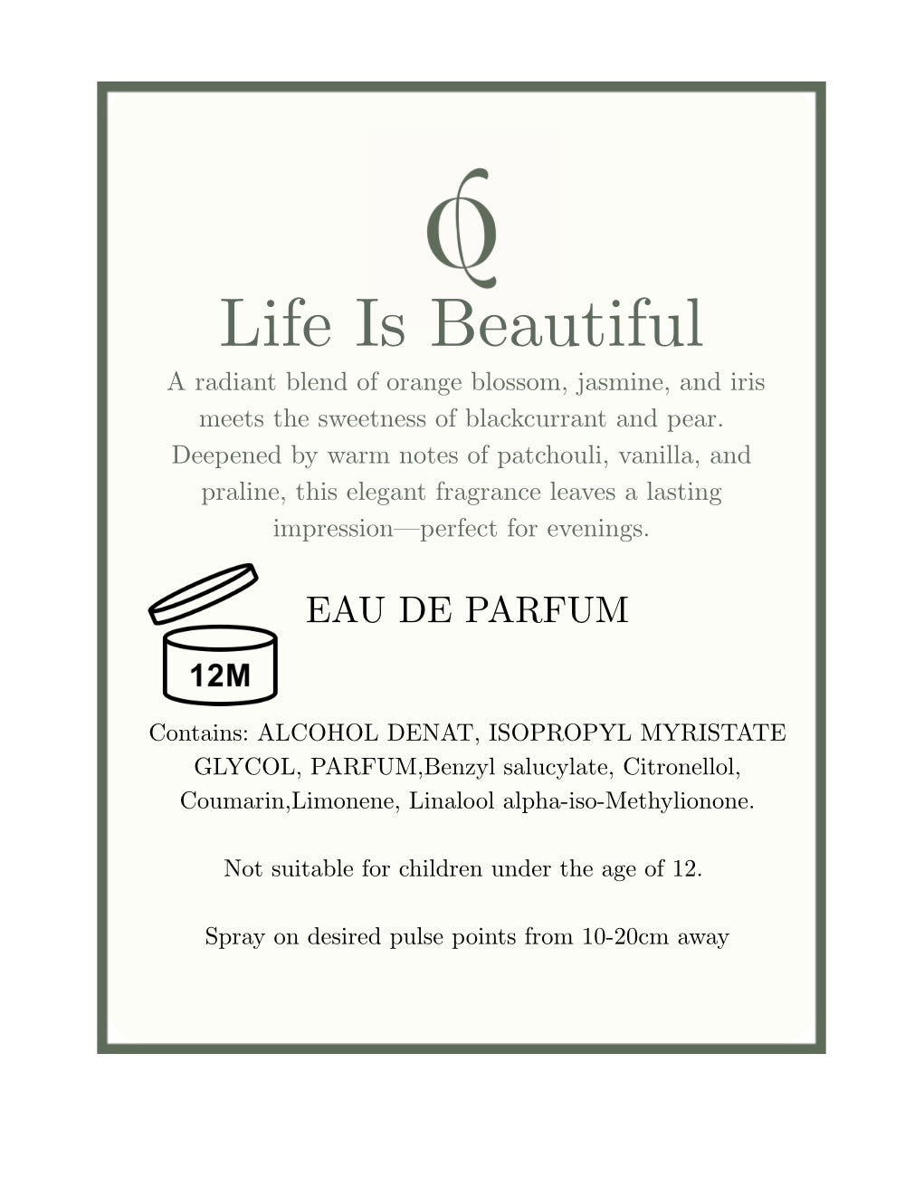 Life is beautiful 100ml