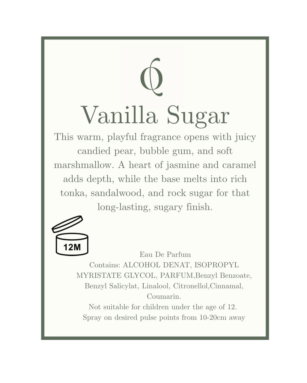 Vanilla Sugar 100ml