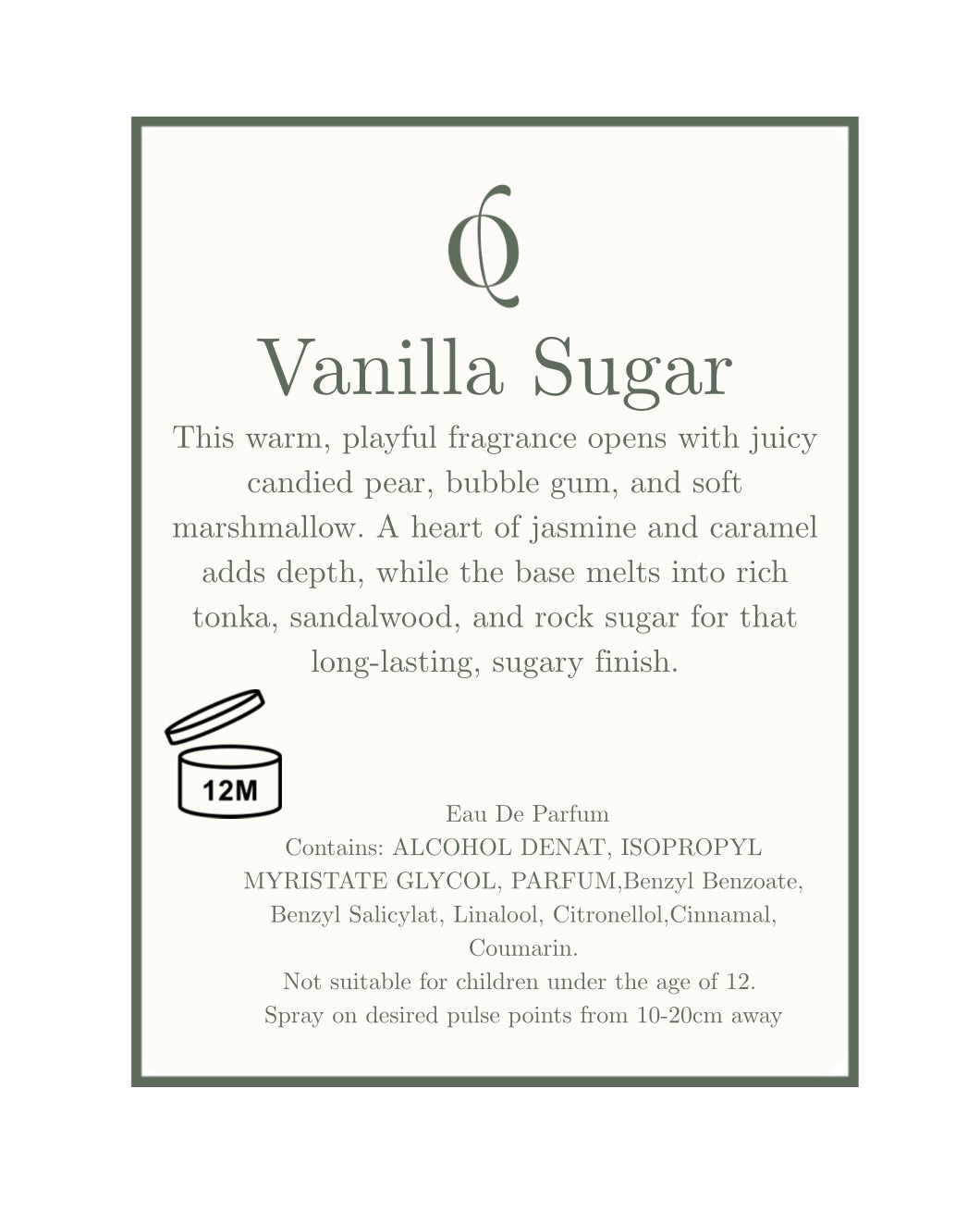 Vanilla Sugar 100ml