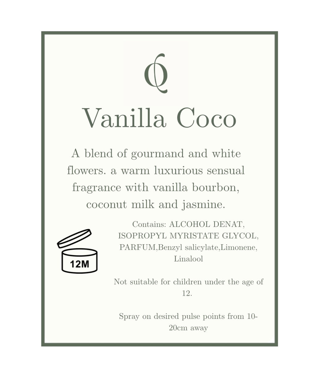 Vanilla Coco 30ml