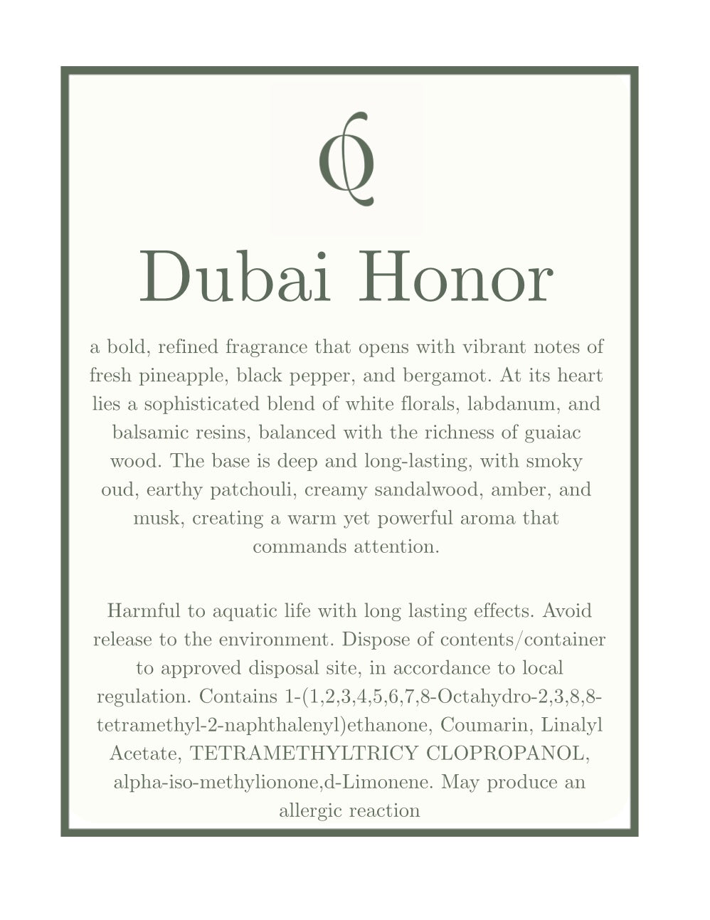 Dubai Honor