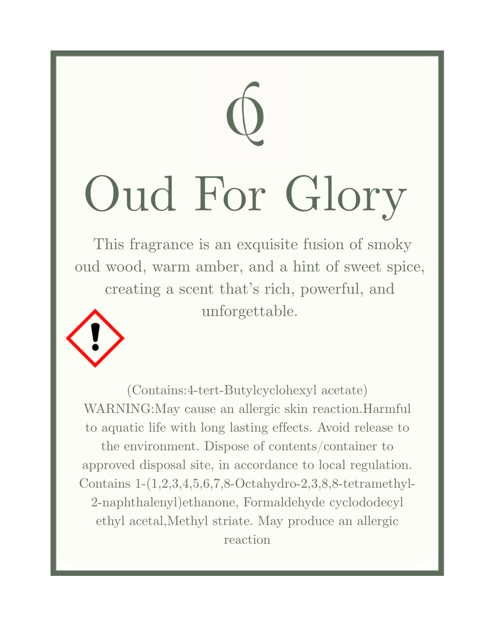 Oud for Glory
