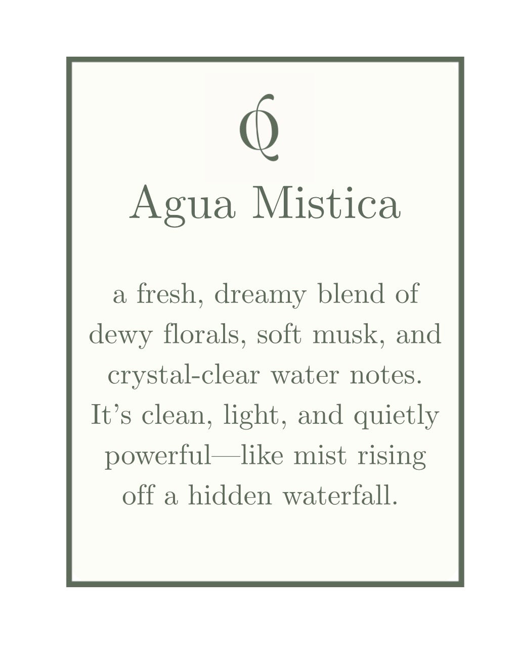 NEW: Agua Mistica 100ml Bodymist