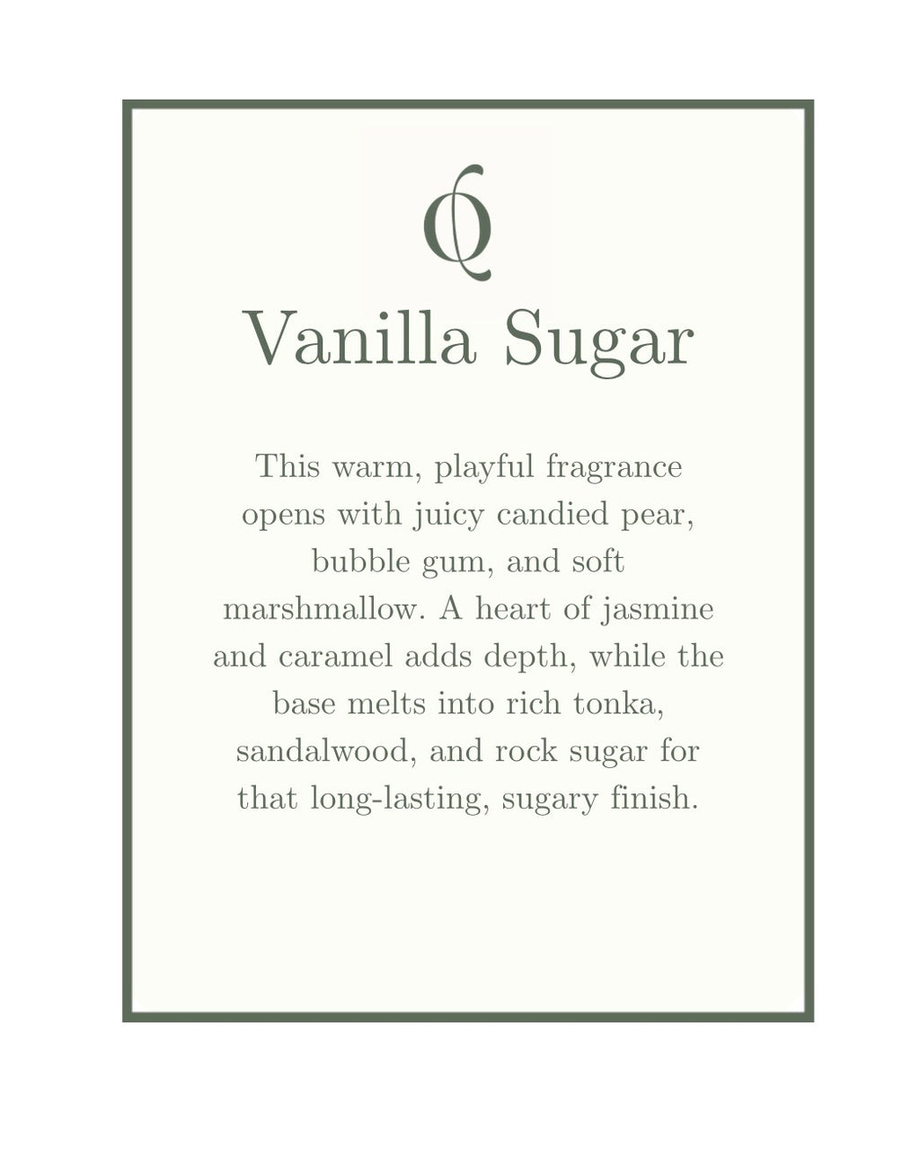 NEW: Vanilla Sugar