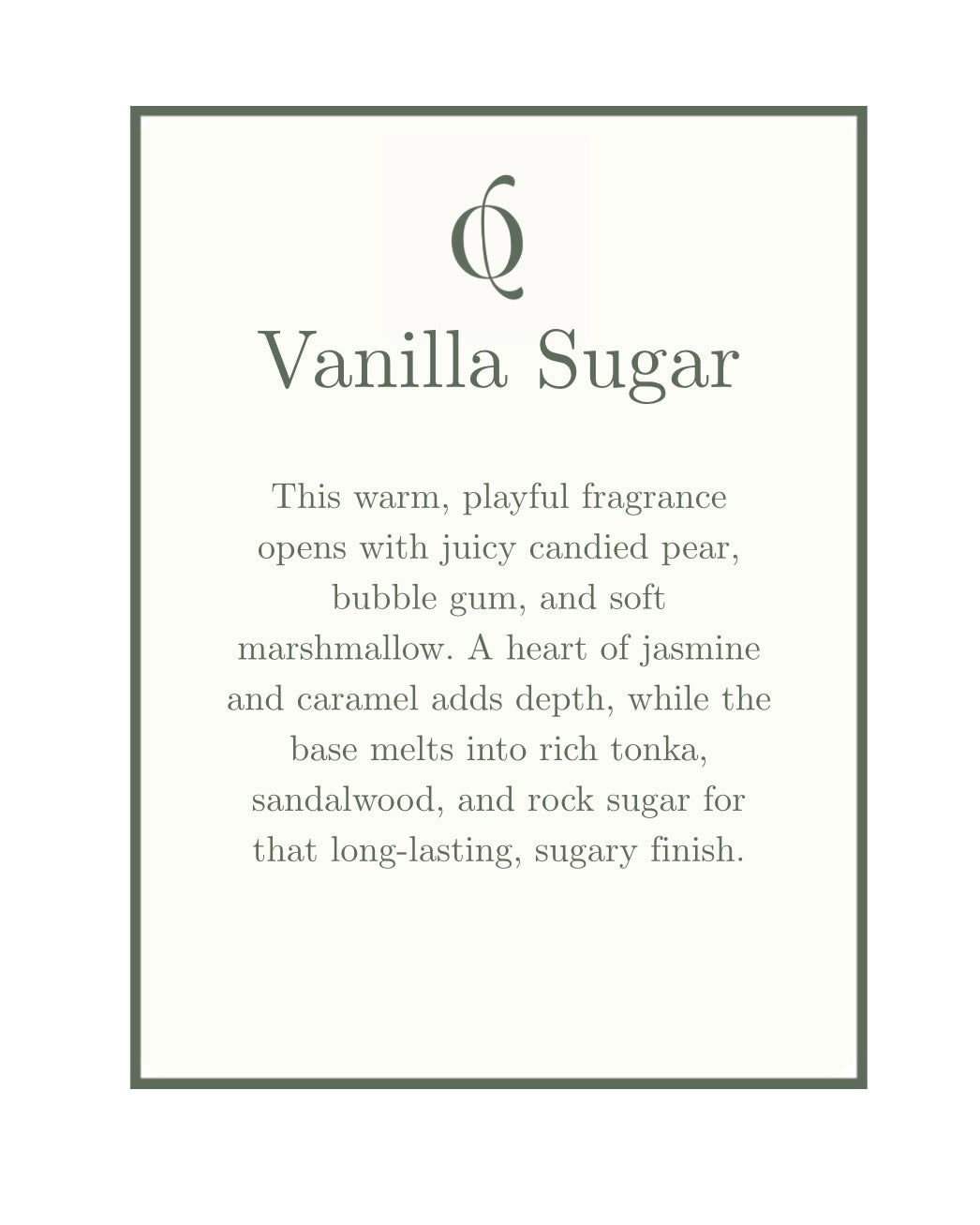 NEW: Vanilla Sugar
