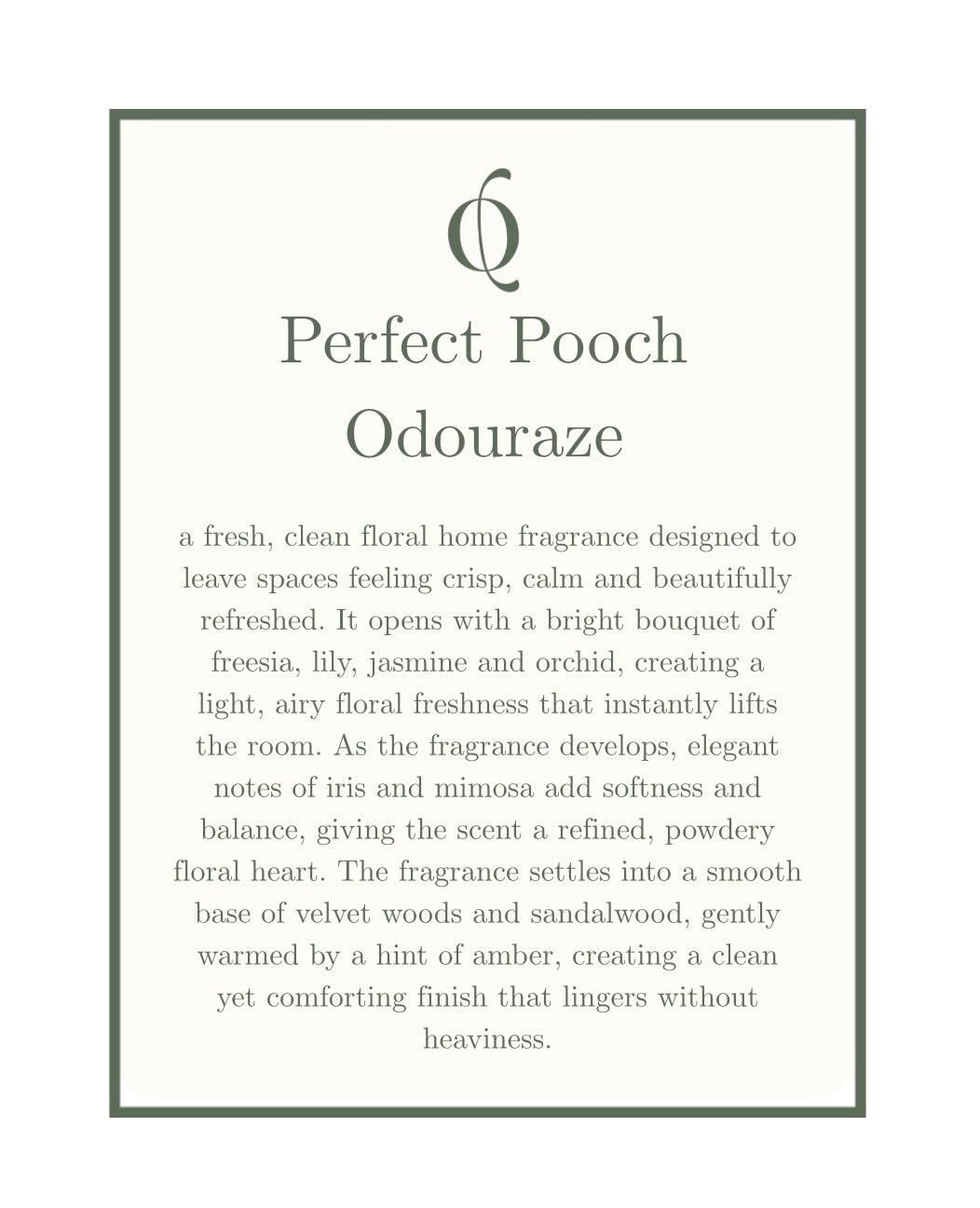 NEW: Perfect Pooch Odouraze Roomspray