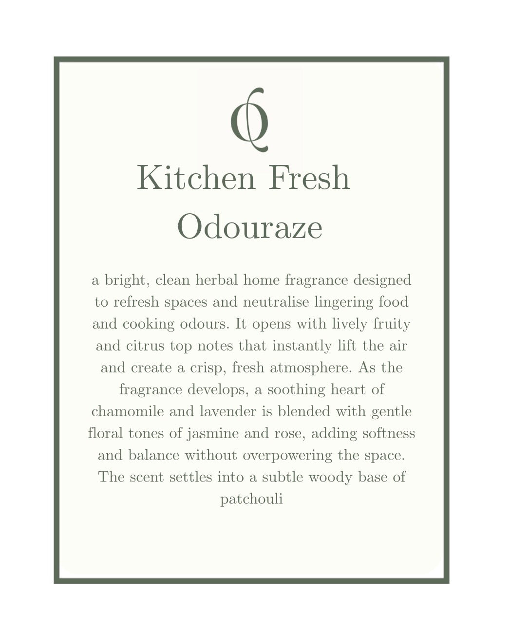 NEW:Kitchen Fresh Odouraze Roomspray
